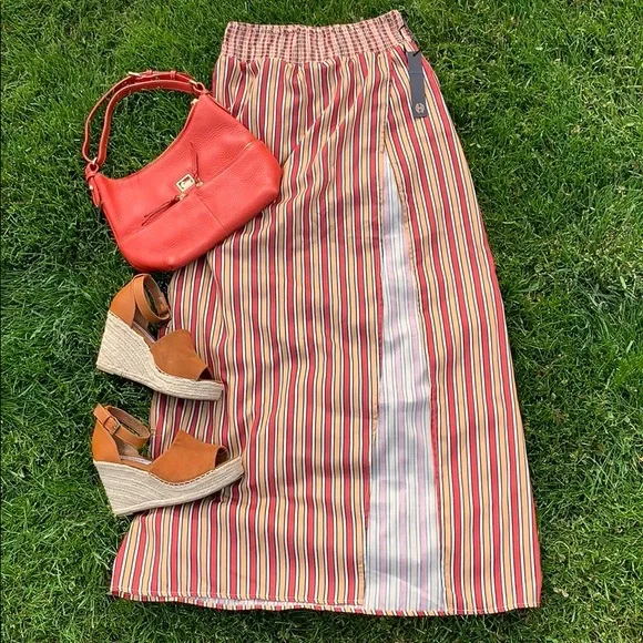✨NWT✨House of Harlow Striped Maxi Skirt - Picture 2 of 7